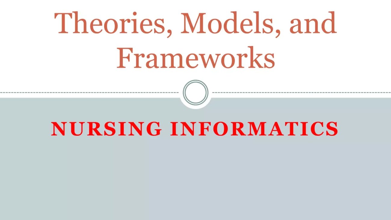 Theoretical Models in Nursing Informatics