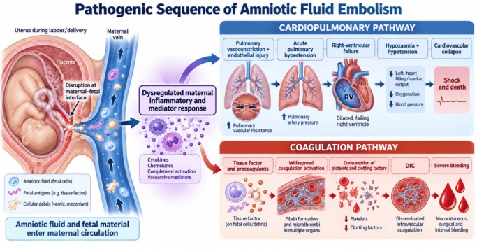 Cardiopulmonary and Coagulation Cascades of Amniotic Fluid Embolism