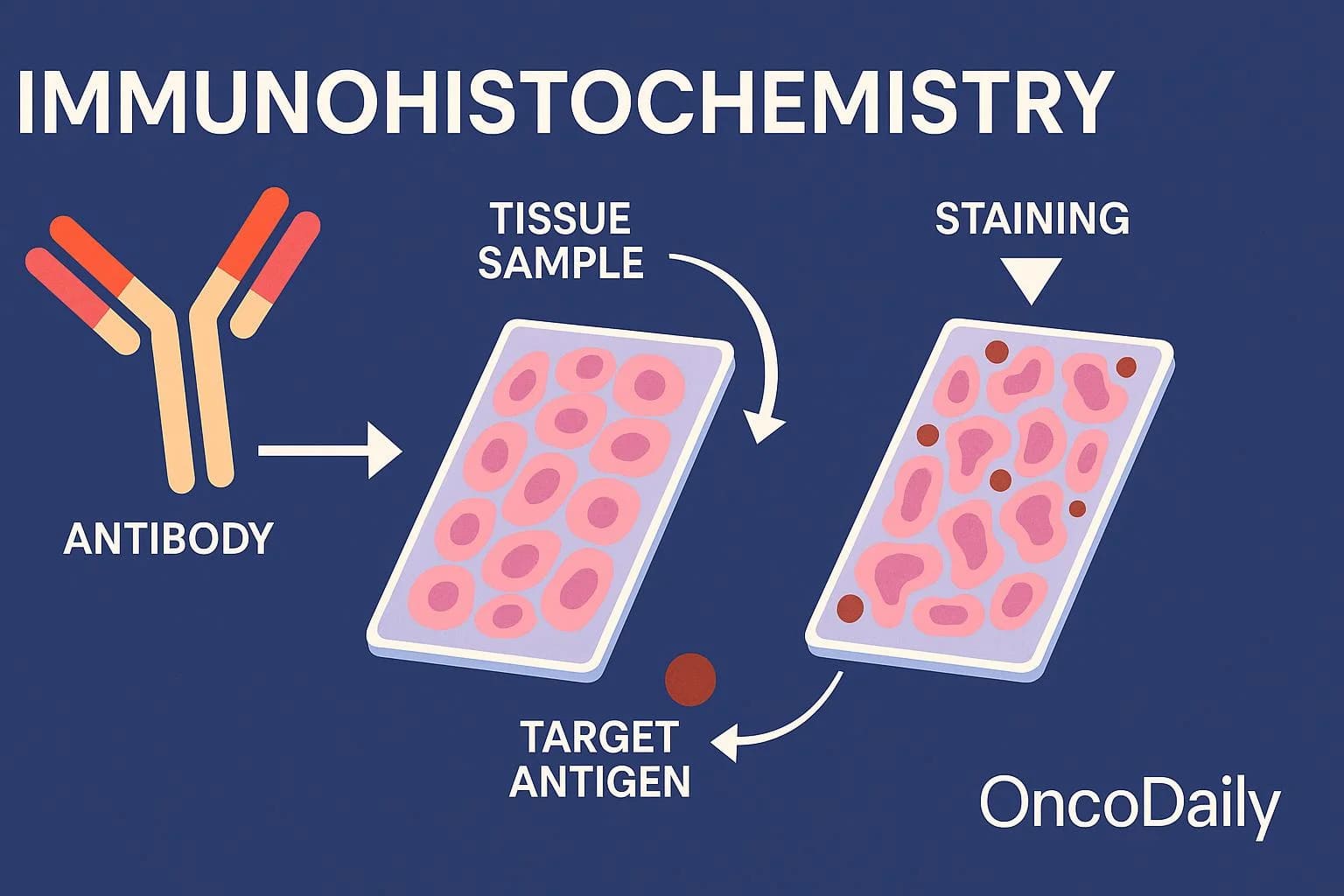 Immunohistochemistry Antibody-Antigen Binding Schema
