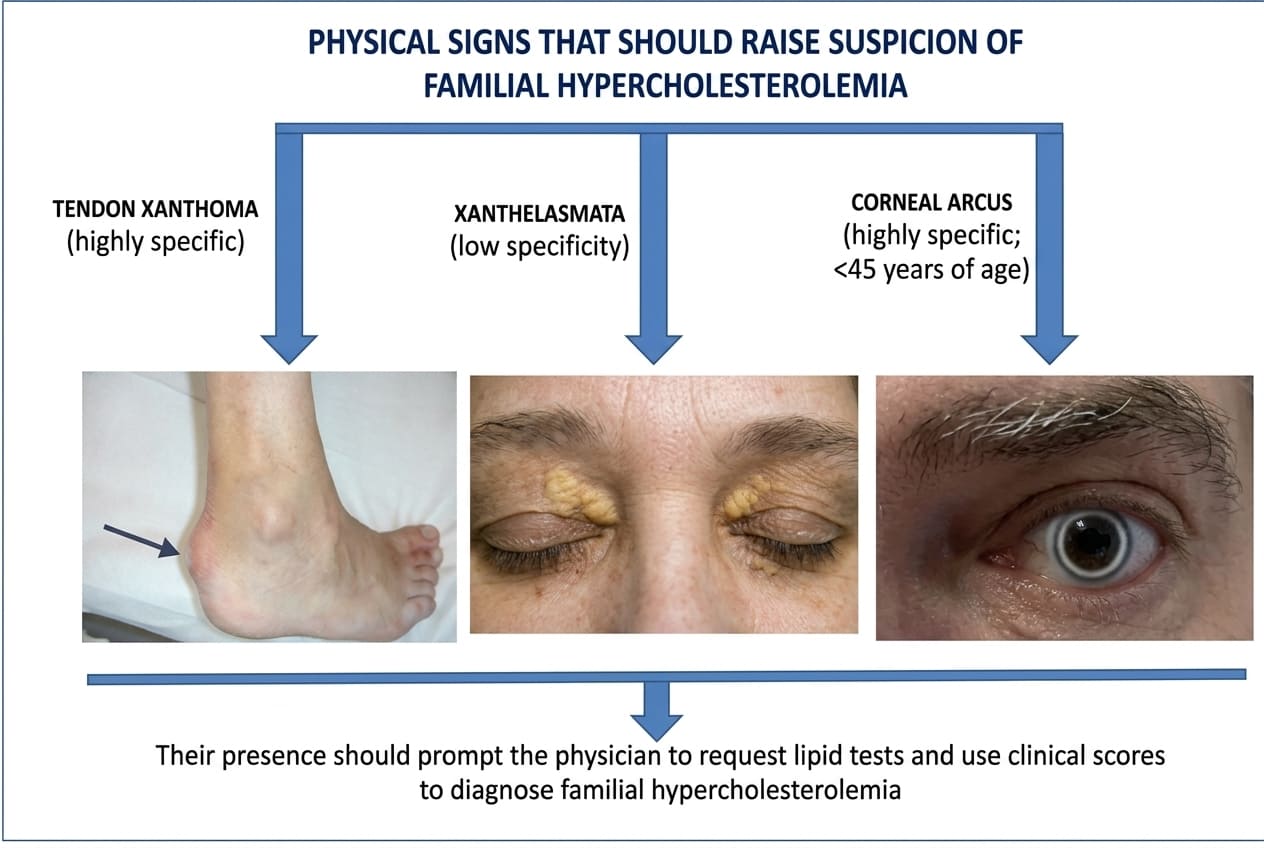Physical Markers of Familial Hypercholesterolemia