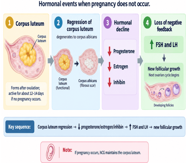 Involution of the Corpus Luteum Diagram
