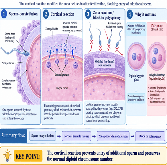 Prevention of Polyspermy Mechanism Diagram