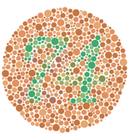 Ishihara Pseudoisochromatic Color Vision Test Plate