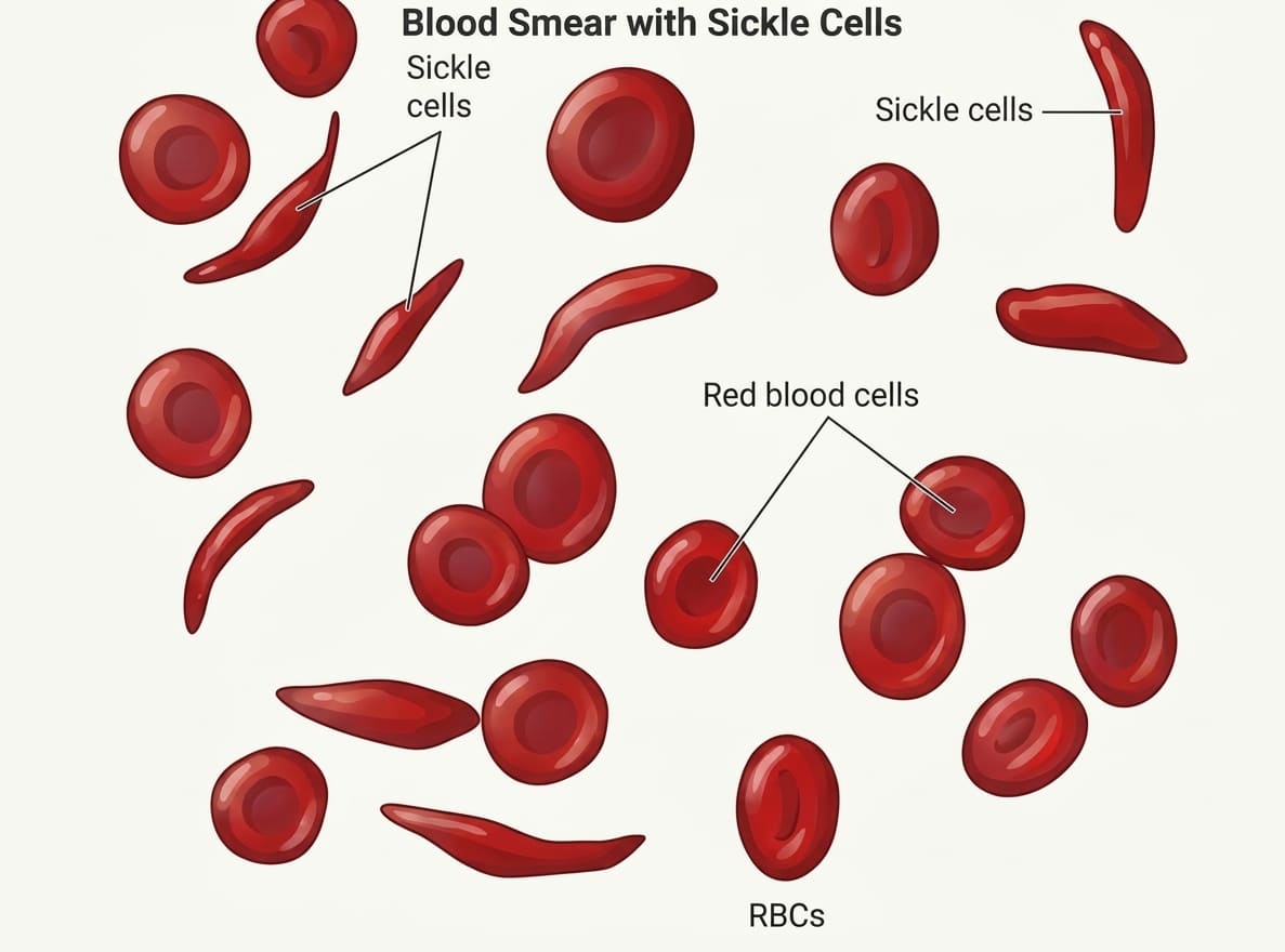 Sickle Cell Anemia Blood Smear and Morphology