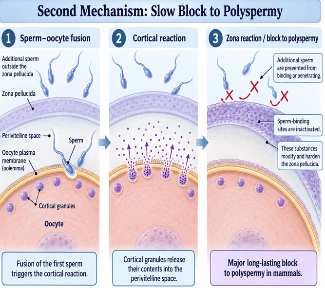 Slow Block to Polyspermy Diagram
